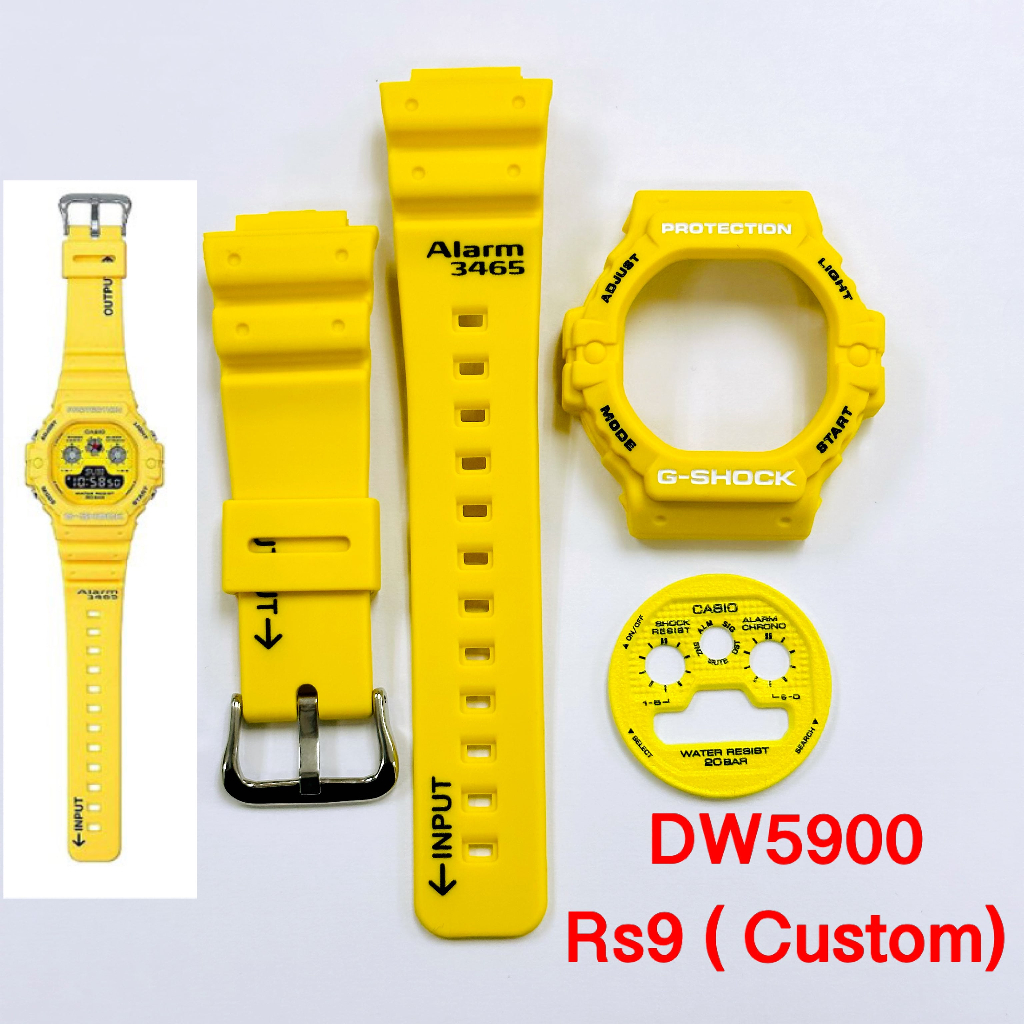 Gshock Band Bazel DW5900 RS9 CUSTOM Shopee Malaysia