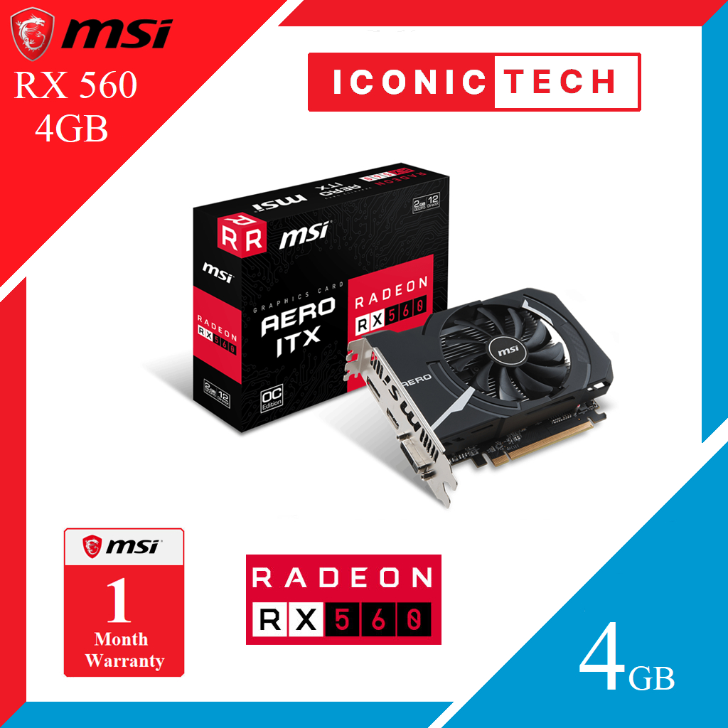 Msi radeon rx discount 560 aero itx 4gb