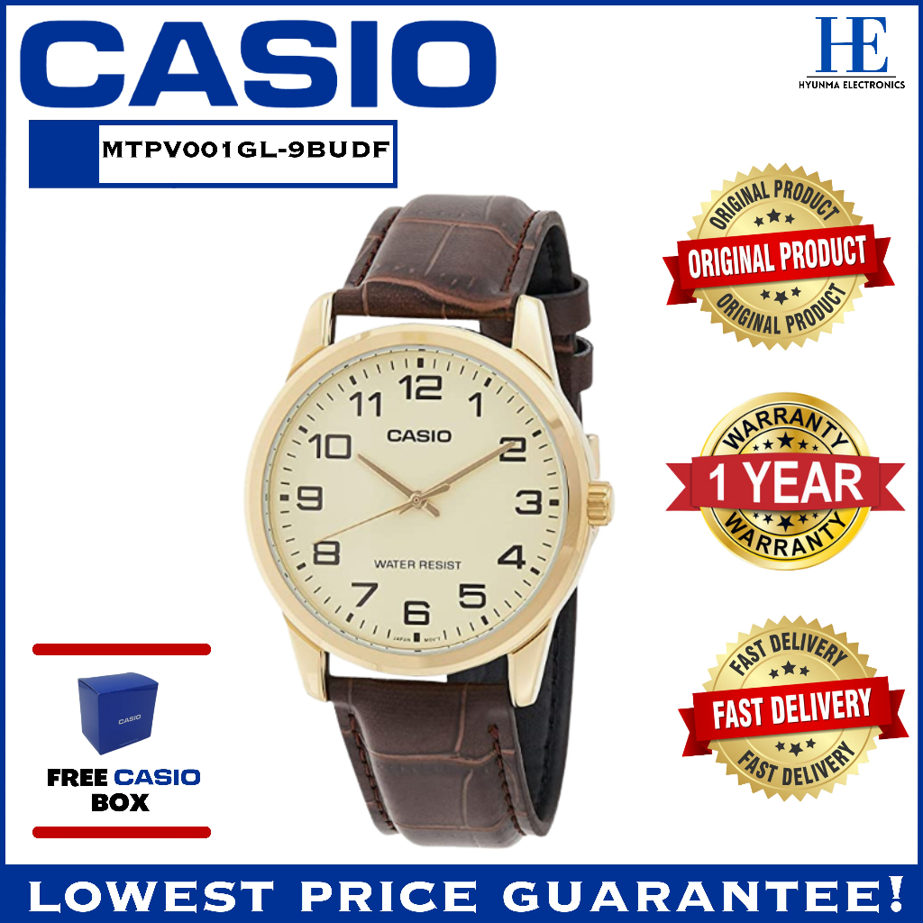 CASIO MTP V001GL ORIGINAL ANALOG WATCH WITH 1 YEAR WARRANTY MTPV001 MTP V001 MTPV001GL 9BUDF MTP V001GL 9BUDF Shopee Malaysia