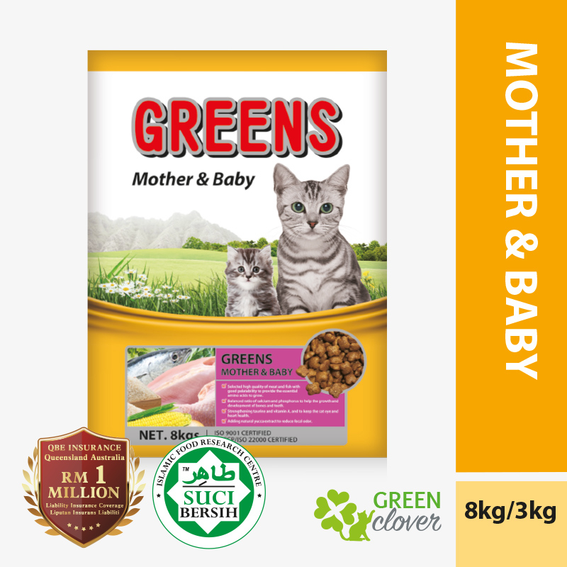 Greens Cat Food Mother Baby 3kg Makanan Kucing Shopee Malaysia