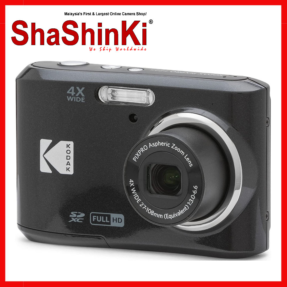 Kodak PIXPRO FZ55 Digital Camera (Black) + Extra Battery + LED +1 Yr  Warranty 