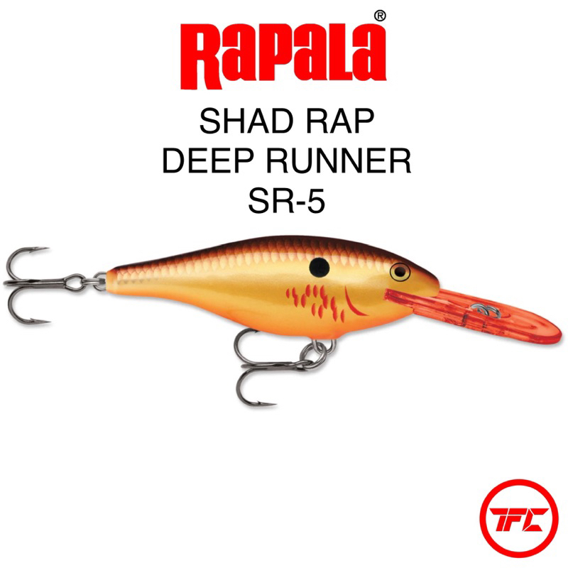 Rapala Shad Rap SR-5 Deep Runner Lure SR05 SR5 5cm