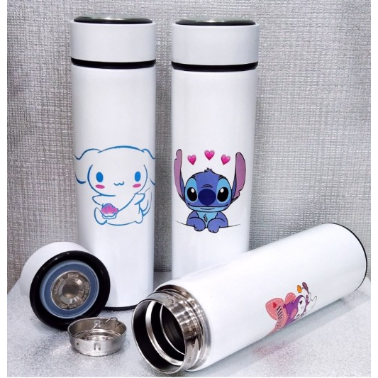 Disney Thermos Cup Stitch Cartoon Water Bottle 304 Stainless Steel