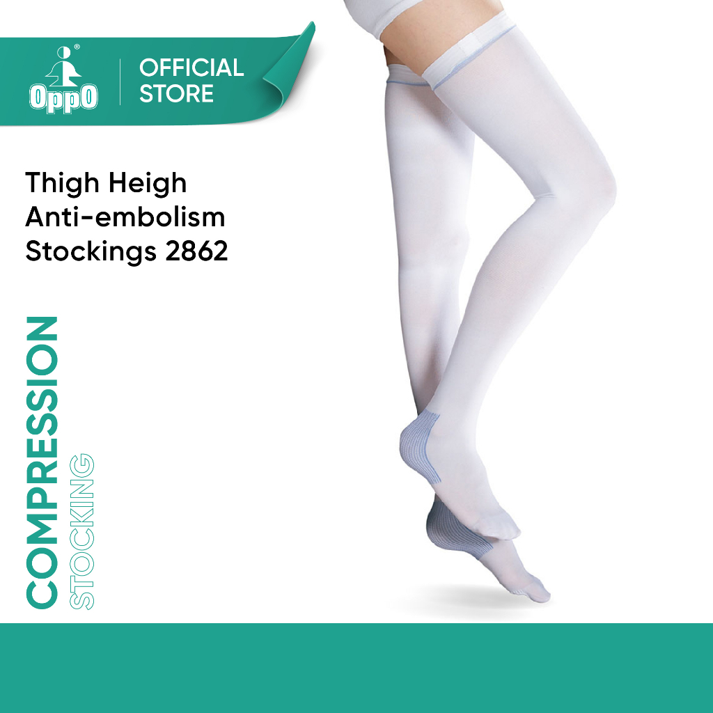 Thigh high antiembolism compression stocking
