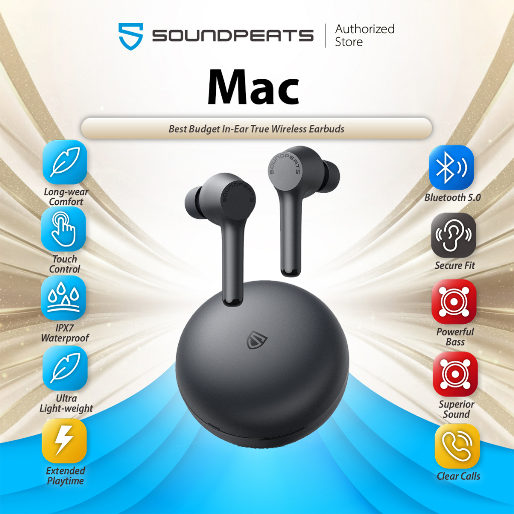 Soundpeats true wireless online earbuds microphone