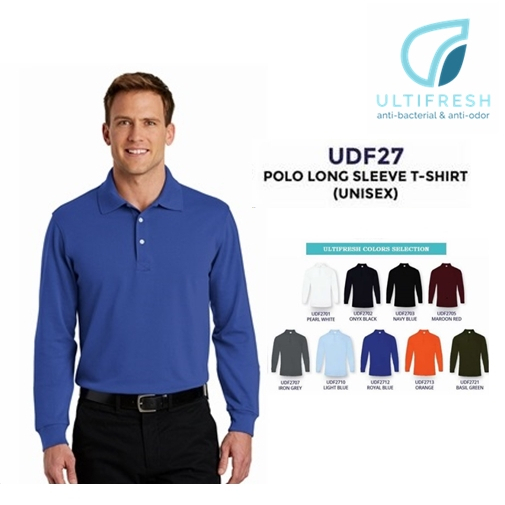 Performance Long Sleeve Dri-Fit Polo Shirt (UDF27)