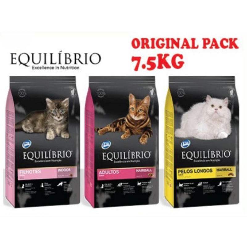 Equilibrio Cat Food Kitten Adult 7.5kg Original Pack Shopee