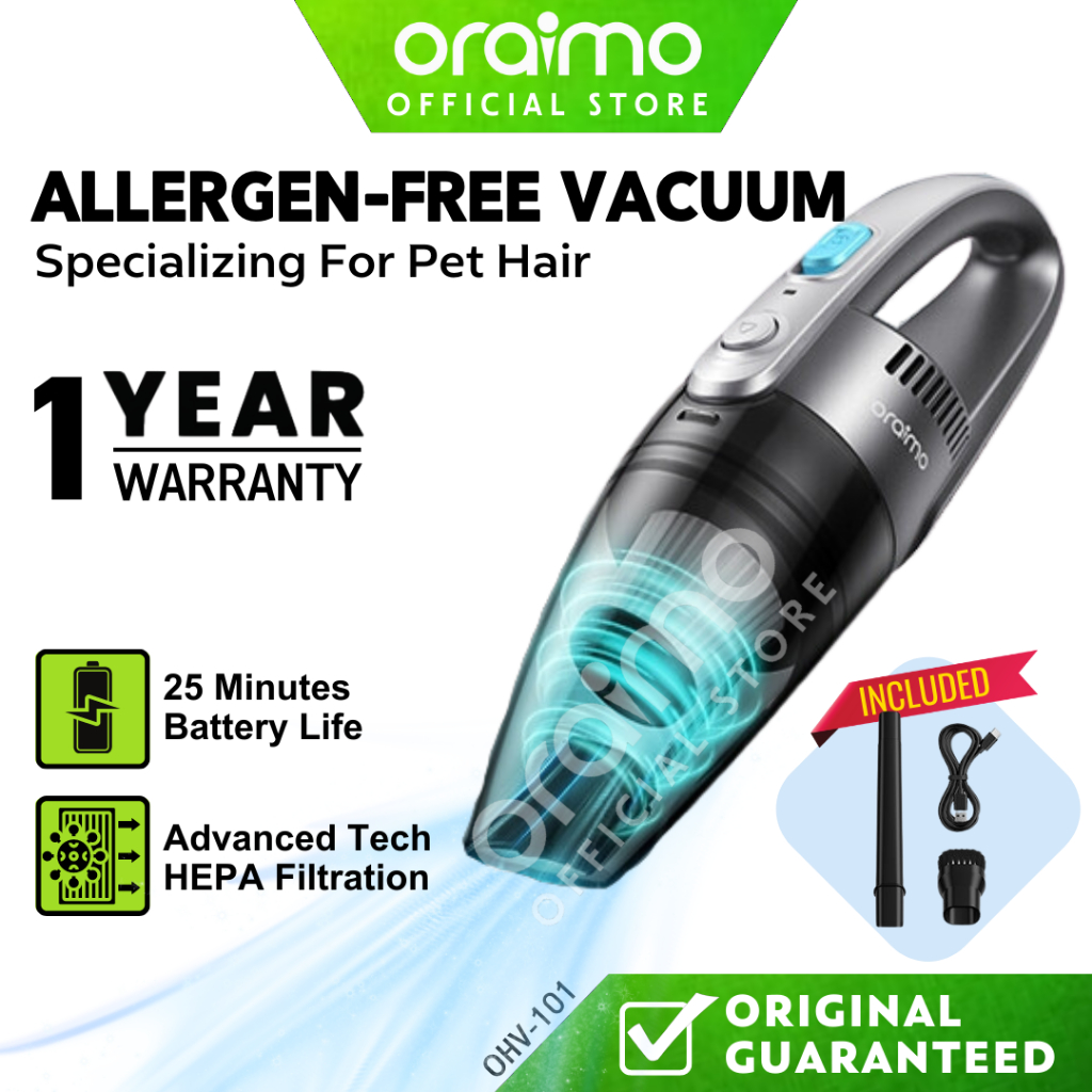 Oraimo Cordless Vacuum Cleaner for Home and Car Use,Small Vacuum