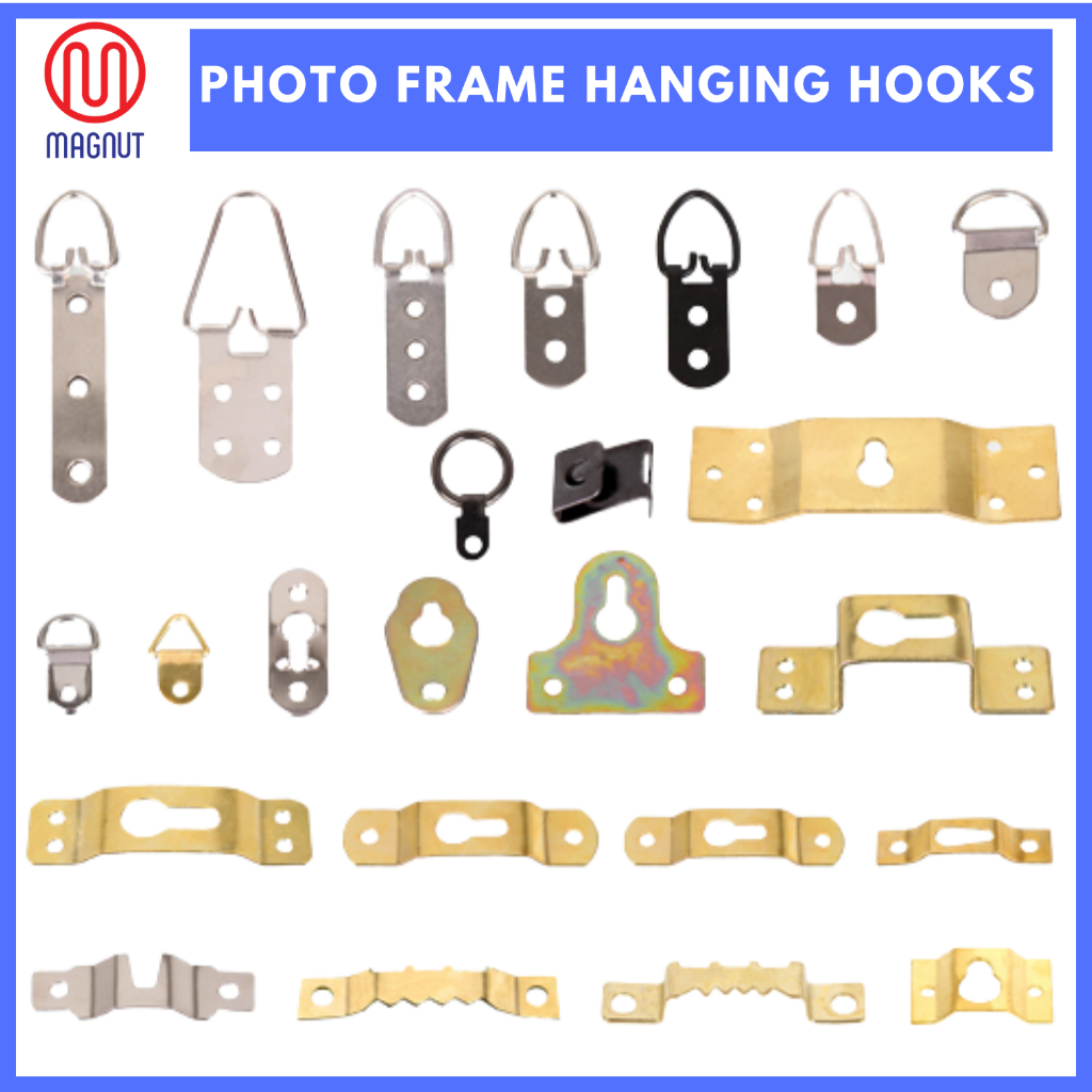 1pcs - Picture Frame Hook Hanger Frame Hanging Bracket Picture Hook Canvas  Painting Penggantung Bingkai Gambar 五金相框挂