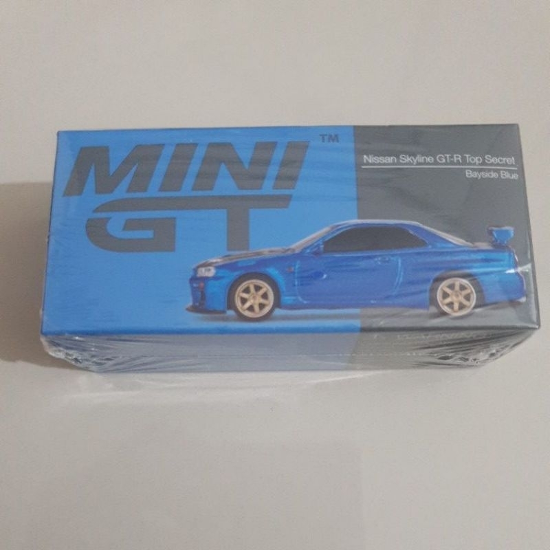 Mini GT # 531 Nissan Skyline GTR R34 Top Secret - Bayside Blue