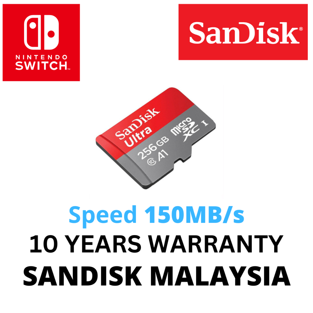 SanDisk Nintendo ® Switch ™ Micro SD Karte 64GB 128GB 256GB 512GB