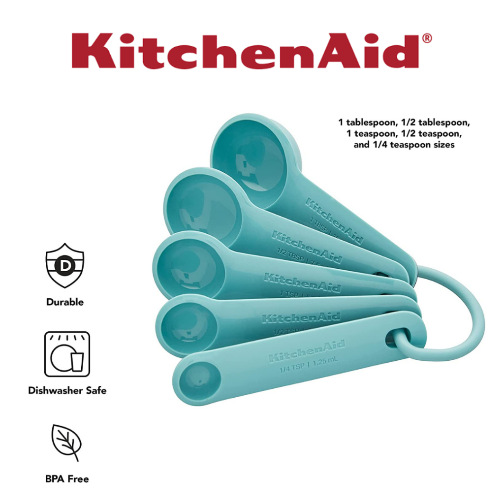 KitchenAid Measuring Spoons - Aqua Sky 1 ct