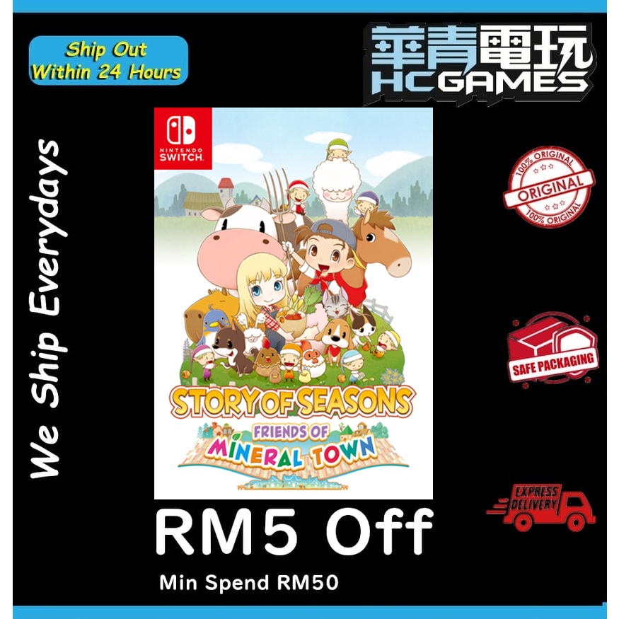 Harvest moon friends of mineral town switch sale release