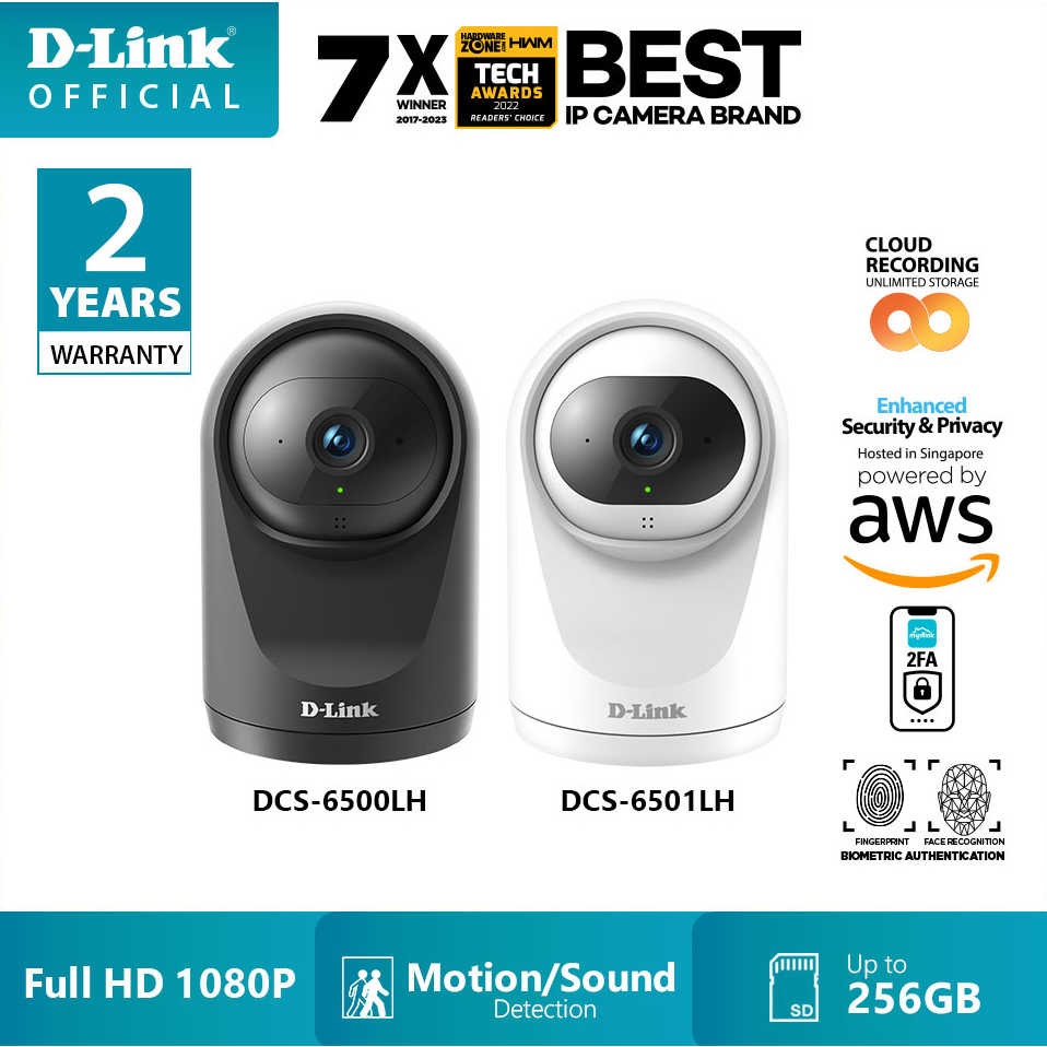 D-Link Compact Full HD Pan & Tilt Wi-Fi Camera - DCS-6500LH Online