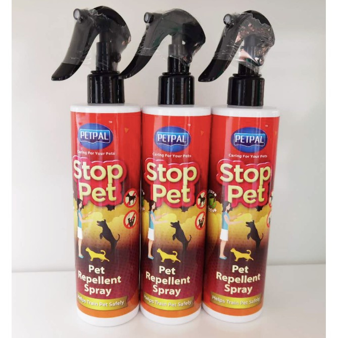 Pet repellent clearance spray