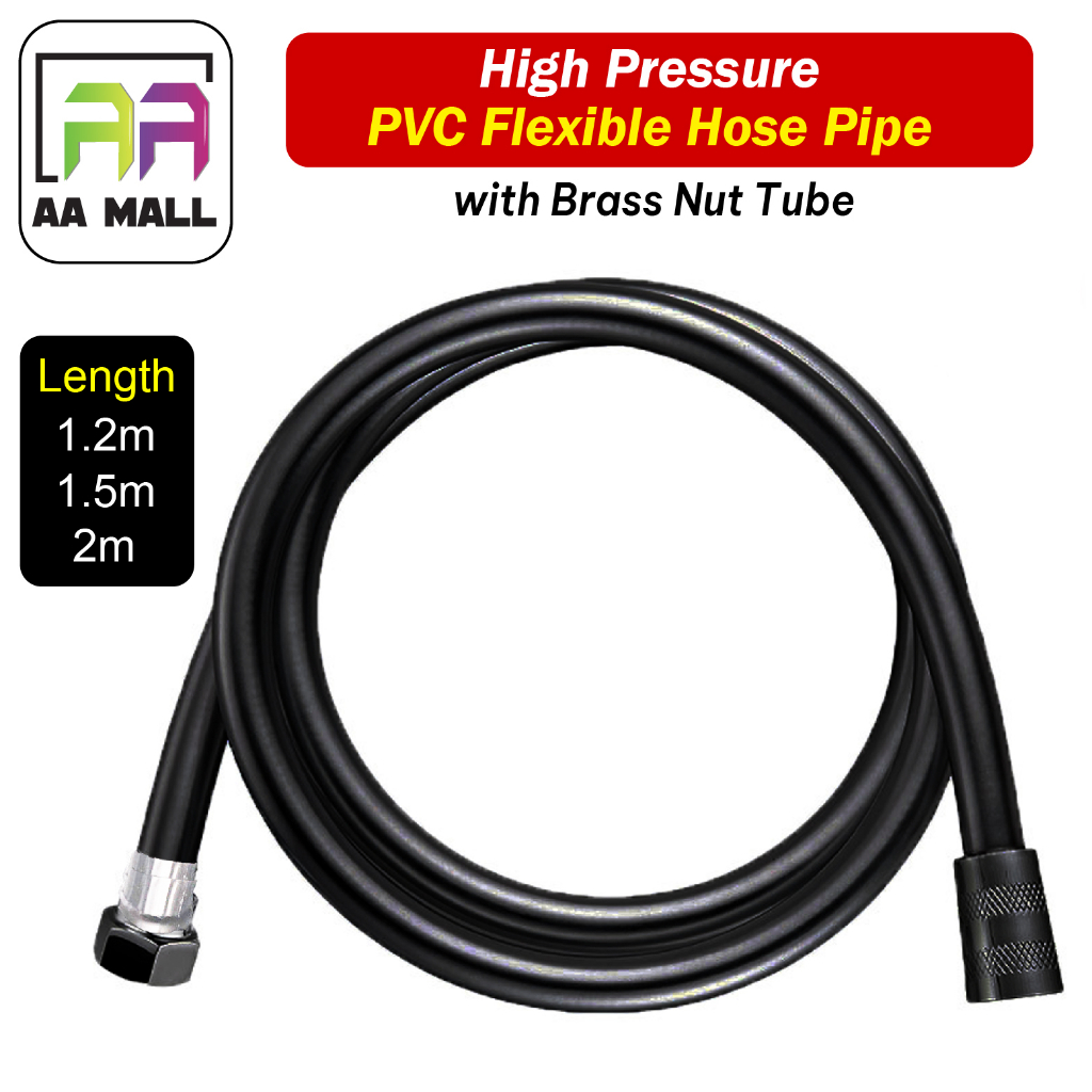 1.5 Black, High-Pressure Flexible Piping