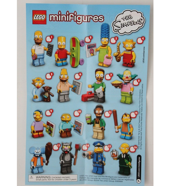 Lego the simpsons store minifigures series 1