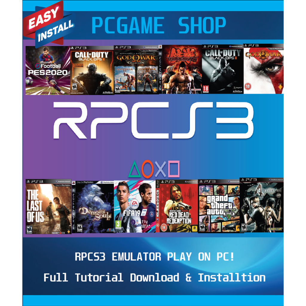 RPCS3 Full Tutorial Download & Installtion [PS3模拟器Full教程】PC Digital Games |  PC Games | Offline Games | Shopee Malaysia