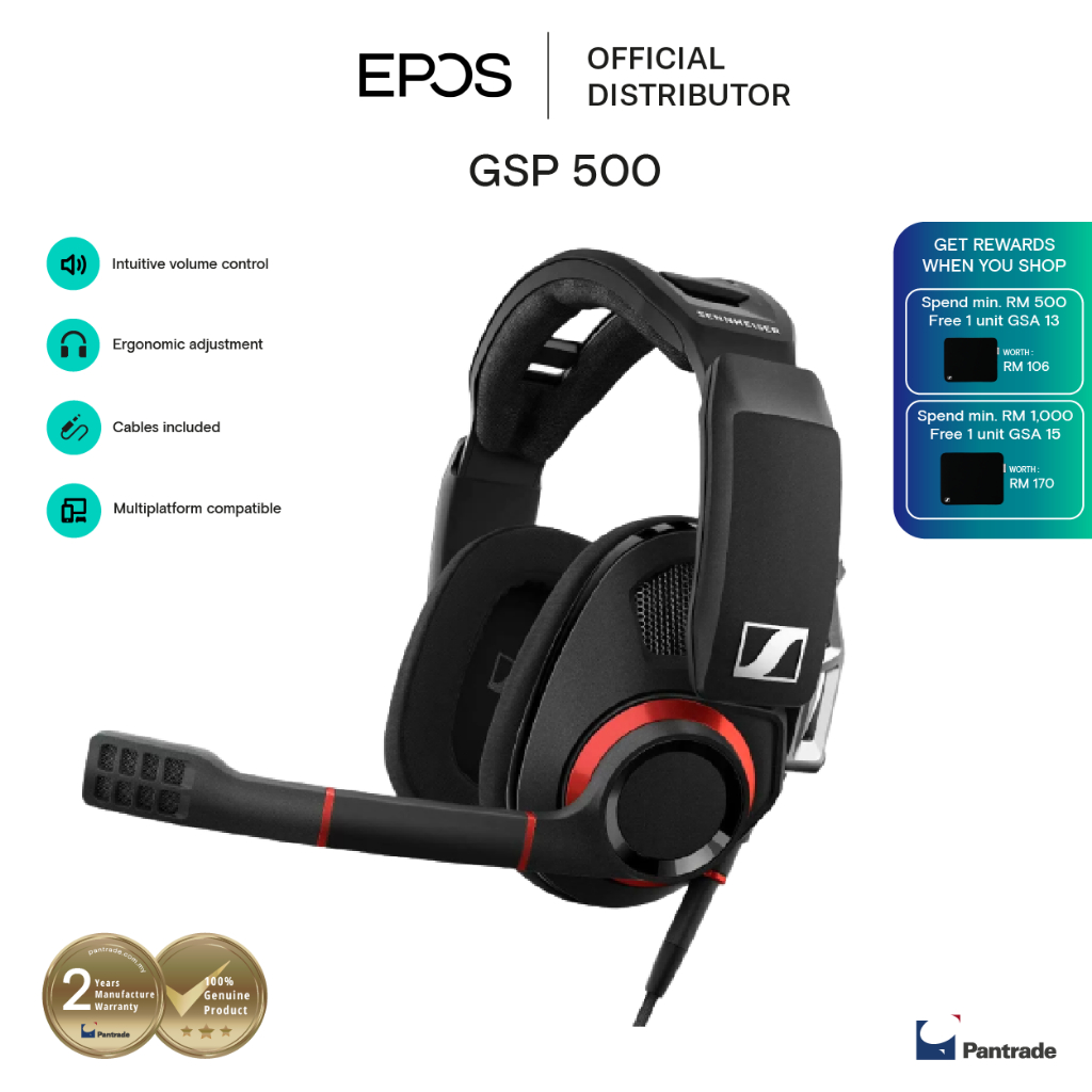 Sennheiser gsp 500 discount open acoustic gaming headset