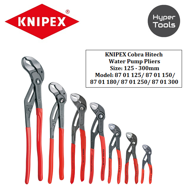 KNIPEX Cobra® Set 1 x 87 01 150, 1 x 87 01 250, 1 x 87 01 300