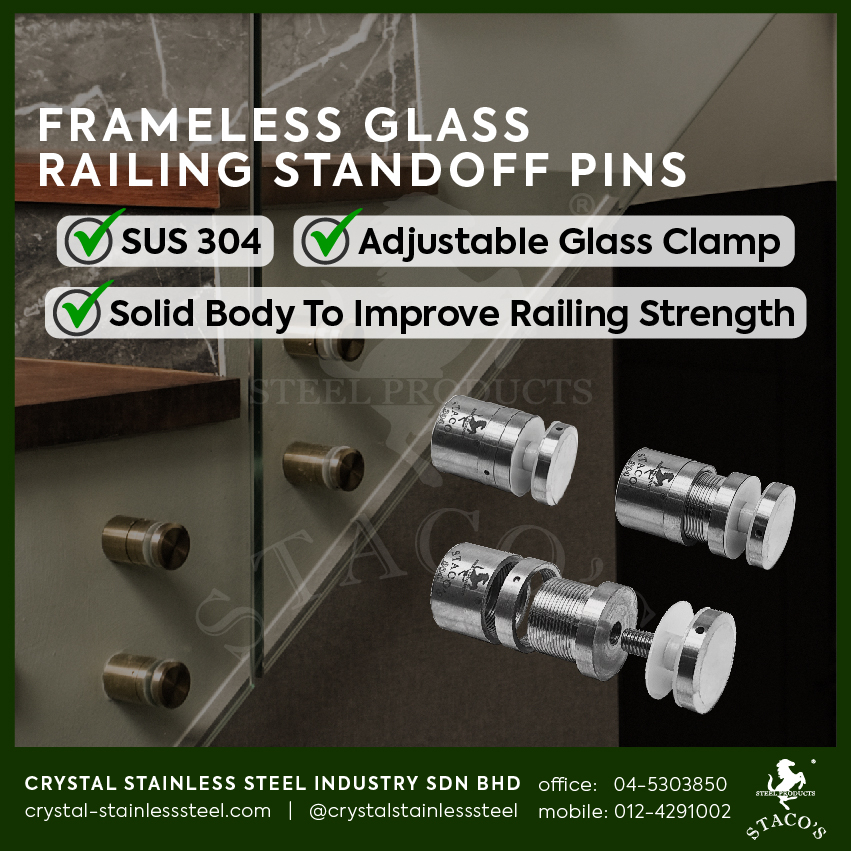 Standoff Pin System, Glass Standoff Brackets & Hardware