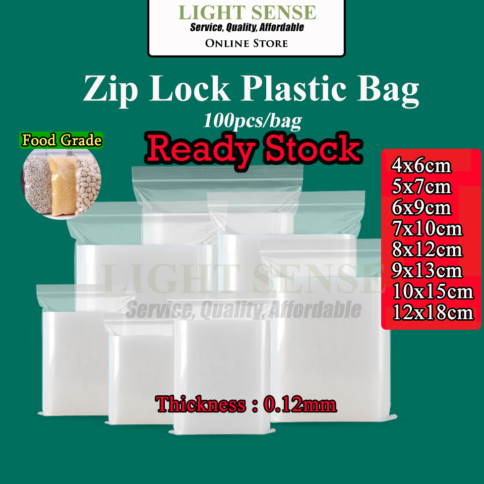 Zip-lock Bag, 8x12 cm, 0,05 mm, 100 pc