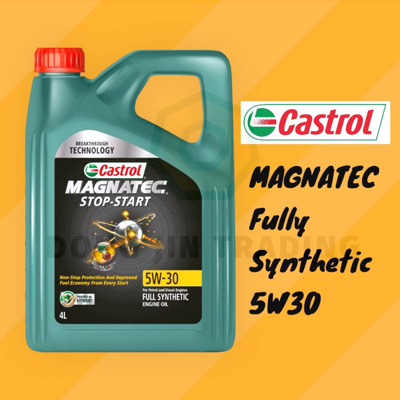 NEW PACKAGING] Castrol Magnatec Stop-Start 5W30 Fully Synthetic Engine Oil  (4L)