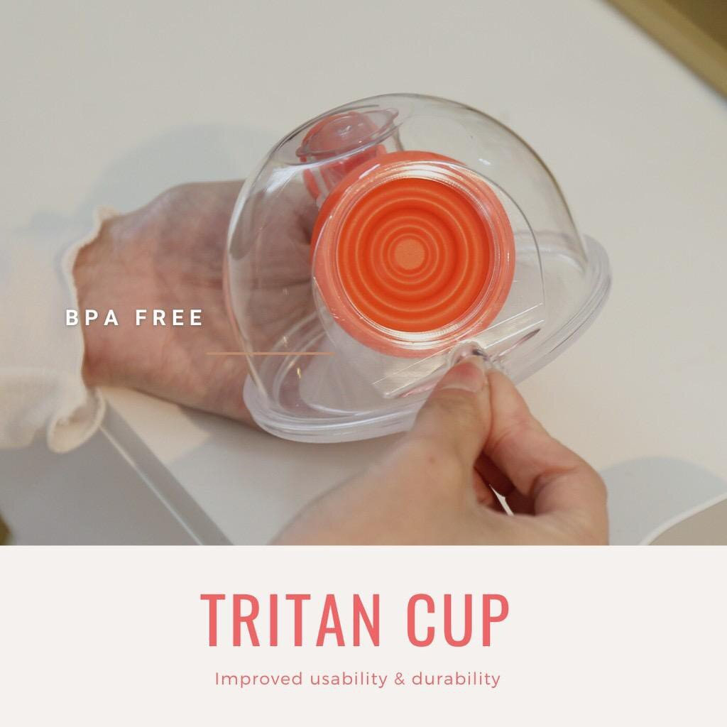 READY STOCK NOW!!! )IMANI Gen 2 Handsfree Milk Collection Clear ESSTEN Cup  Set (Tritan Cup & Silicone)
