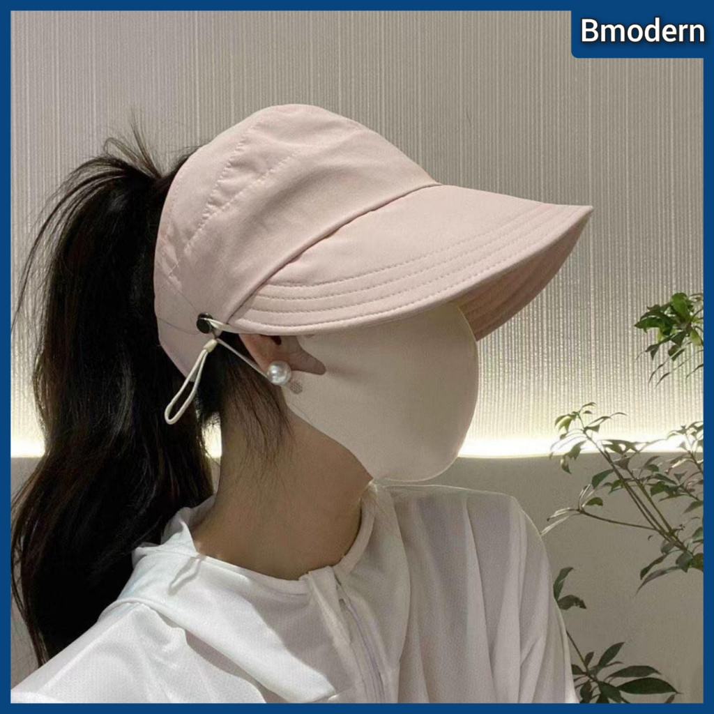 Fashion Sunproof Hat Women UV Hat Foldable Adjustable Cap Sunscreen Cap  Topi ( Ready Stock )