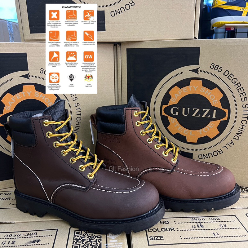 BLACK HAMMER Low Cut Zip On Men Safety Shoes BH2882 -BROWN Colour