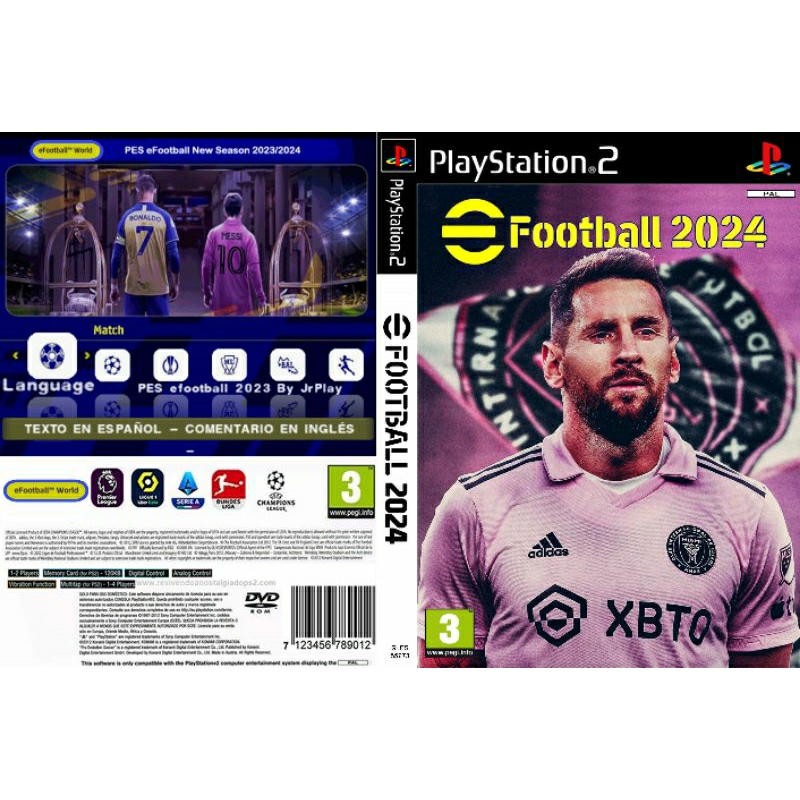 PES 2024 PS2 ISO ATUALIZADO EFOOTBALL ENGLISH VERSION DOWNLOAD 