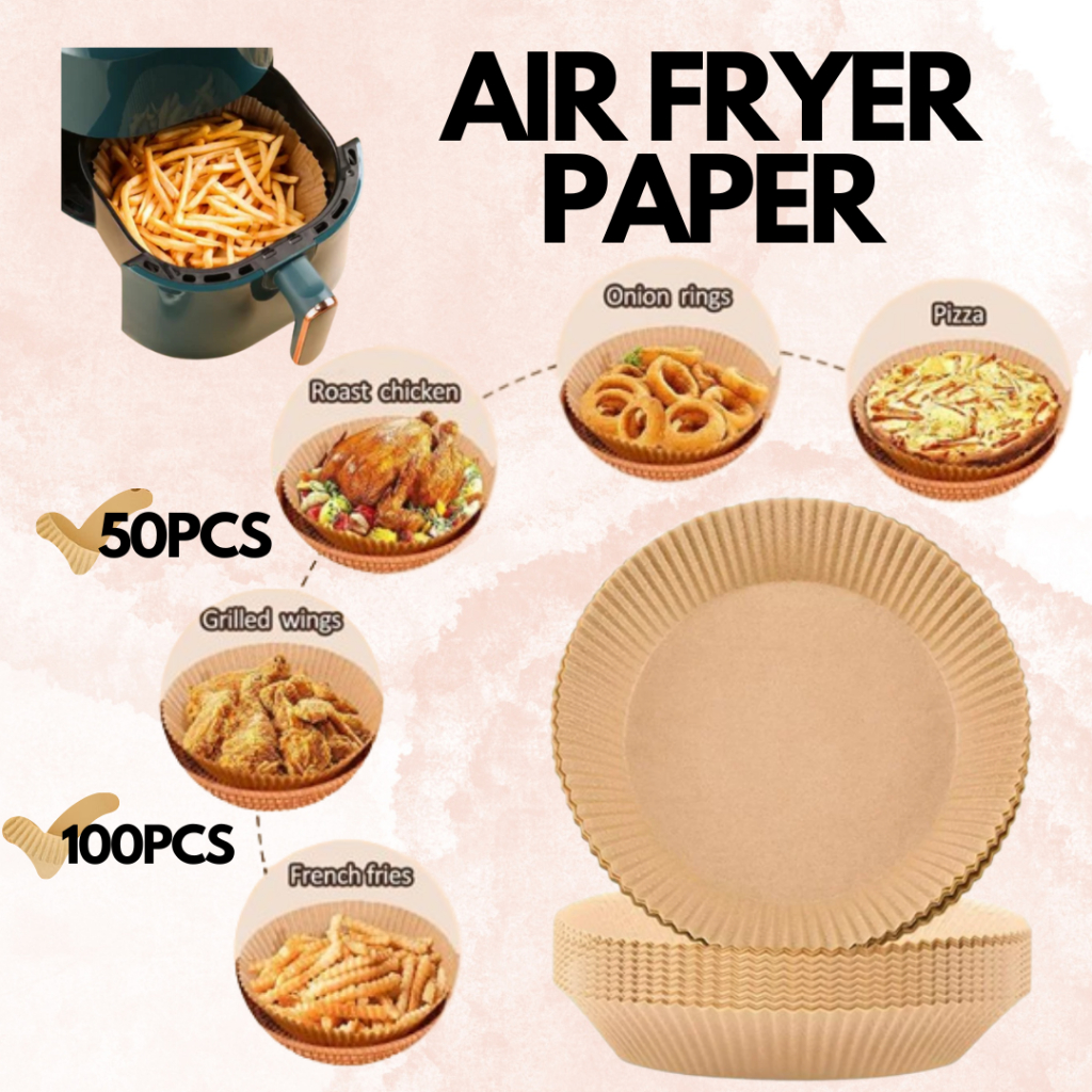 ailifeer Ailifeer Air Fryer Disposable Paper Liner, Natural Baking