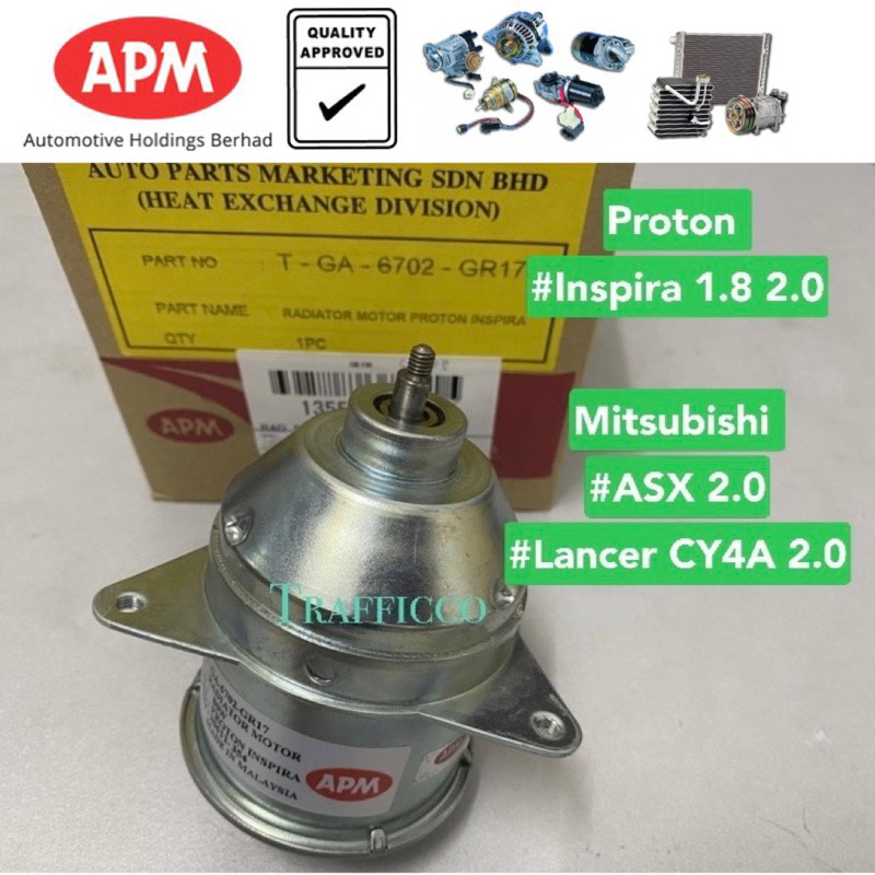 APM Proton Inspira Mitsubishi ASX Lancer Cy4a Radiator Fan Motor