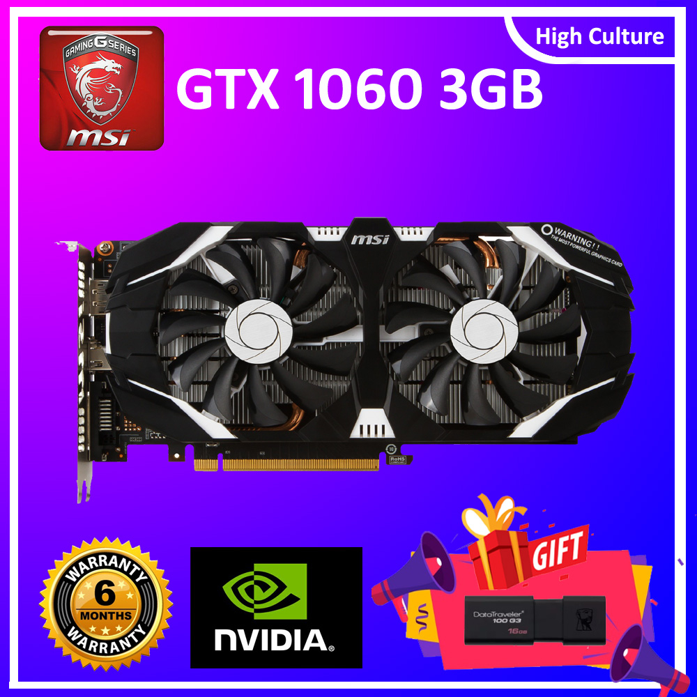 Msi geforce gtx 1060 3gb online gddr5