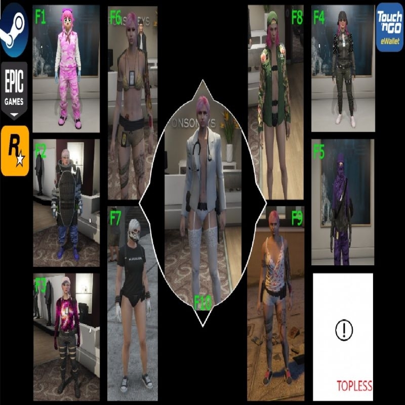 Glitched outfits shop gta 5