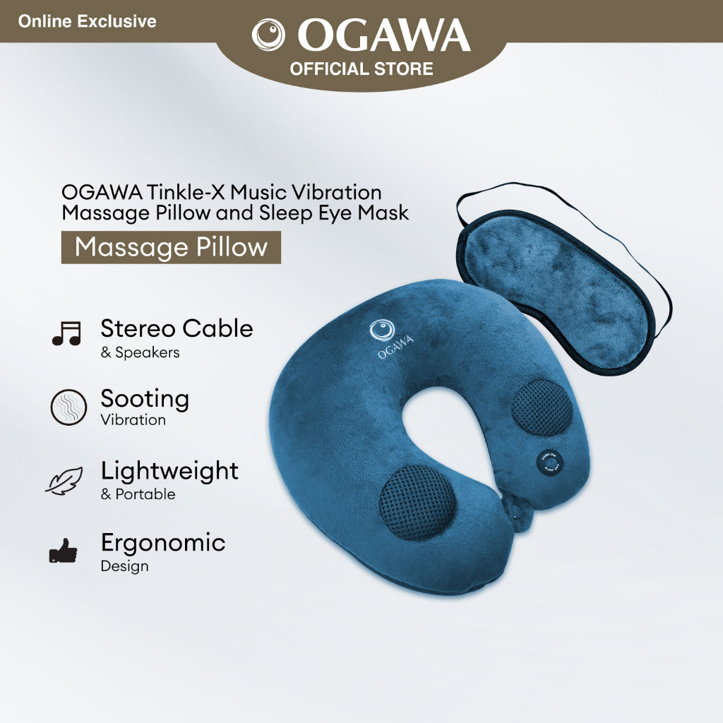 Ogawa tinkle touch hot sale music massage pillow