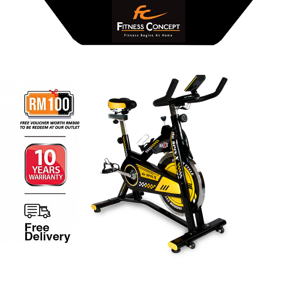 Fitness Concept Maxx De Spin Home Fitness Exercise Bike Shopee