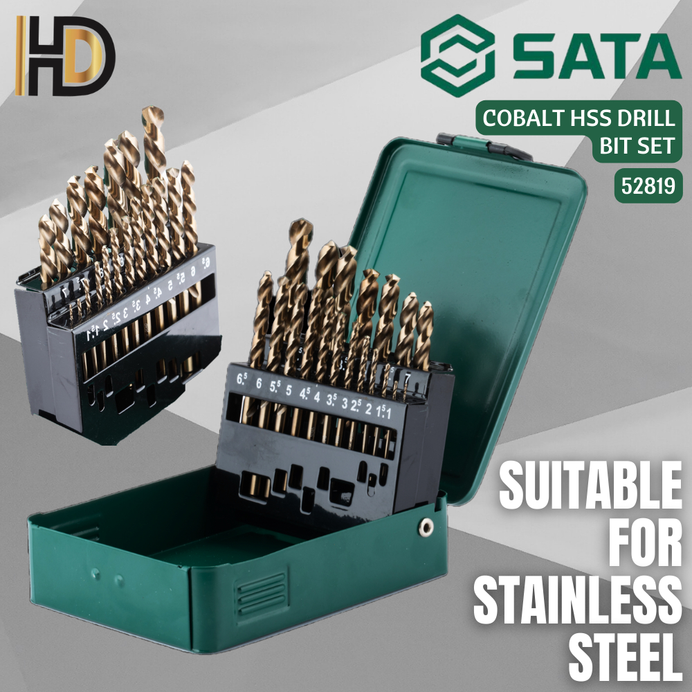 Stainless steel best sale drill bit set