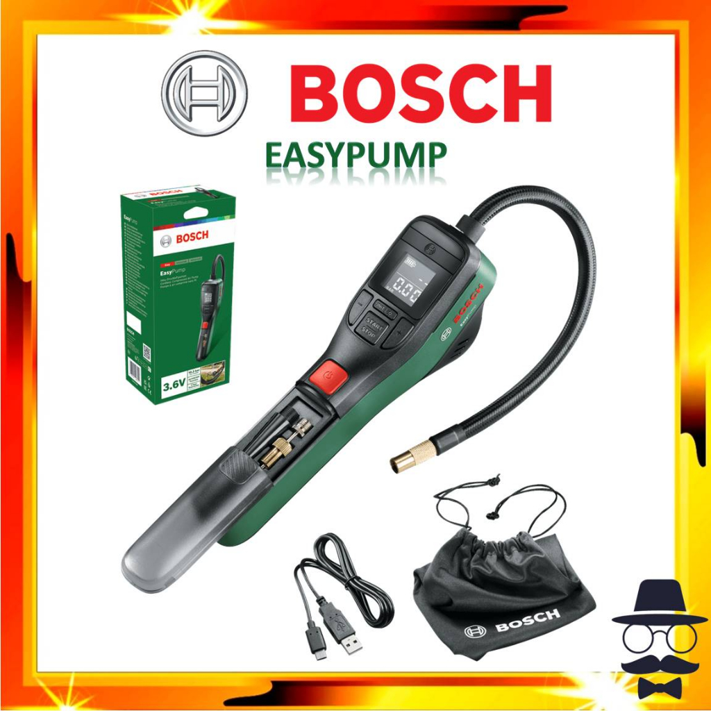 BOSCH 3.6v EasyPump Cordless Compressed Air Pump 150 PSI 10.3 bar
