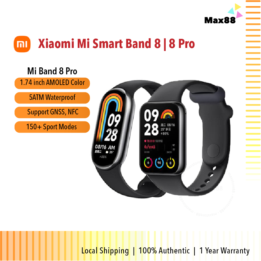 Xiaomi Mi Smart Band 8, 8 Pro Smart Watch Color LCD Fitness Tracker MB8  SpO2 Smartwatch (1.62”)