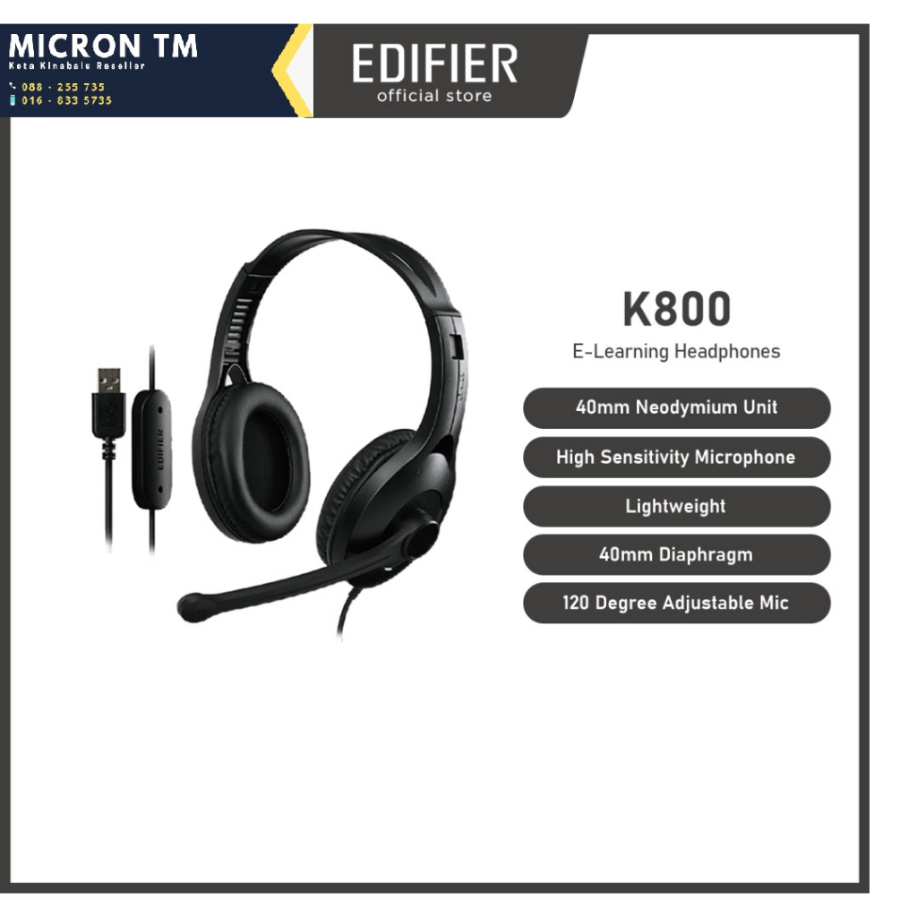 Edifier k800 discount usb headset review