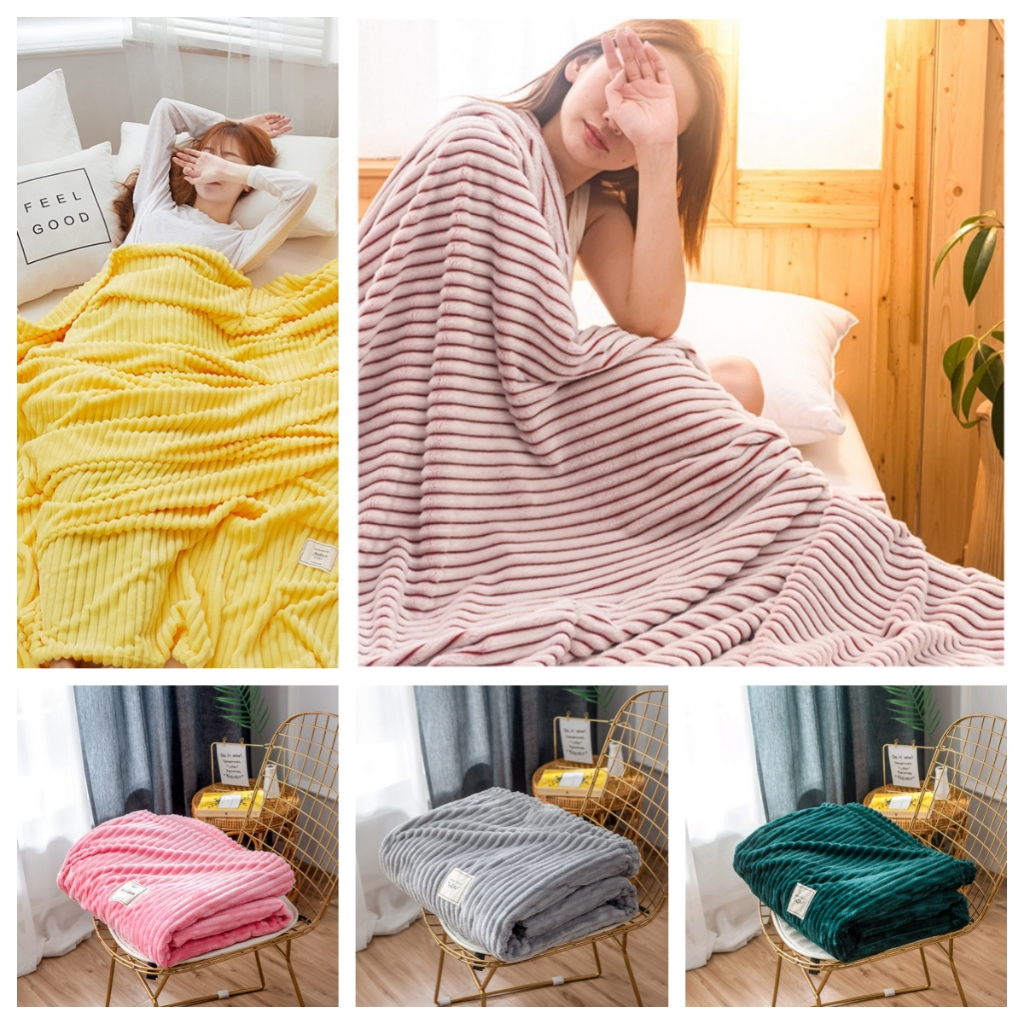 Fleece blanket online shopee