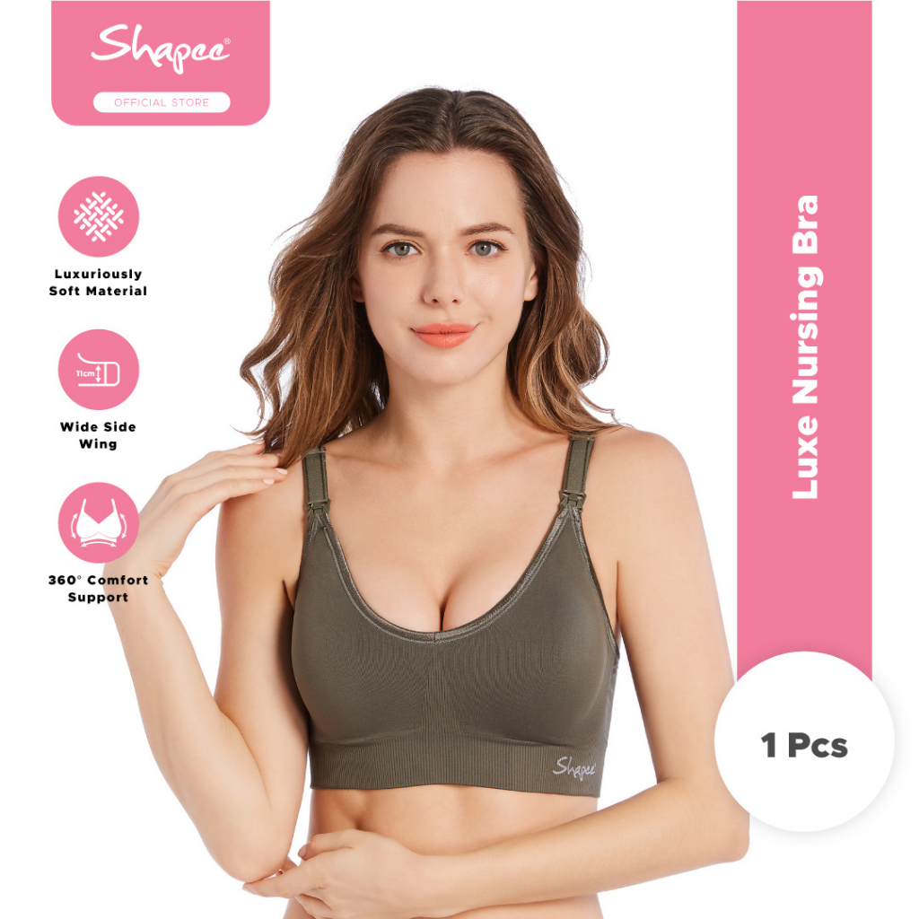 Shapee Sassy Nursing Bra (Violet) - Wireless nursing bra, Sports design, Pregnancy  Wear, wide side band