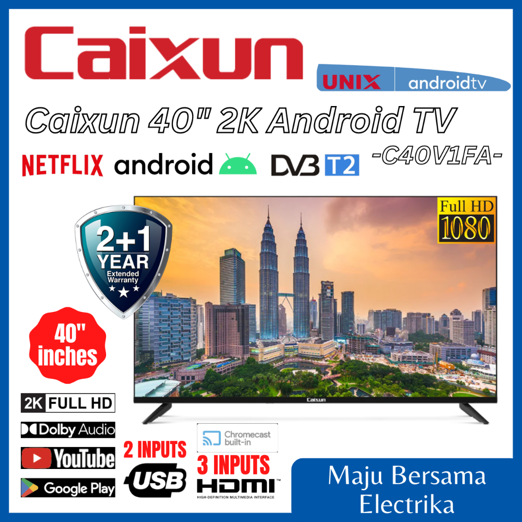 Televisor Caixun 40 pulgadas LED Full HD Smart TV CAIXUN