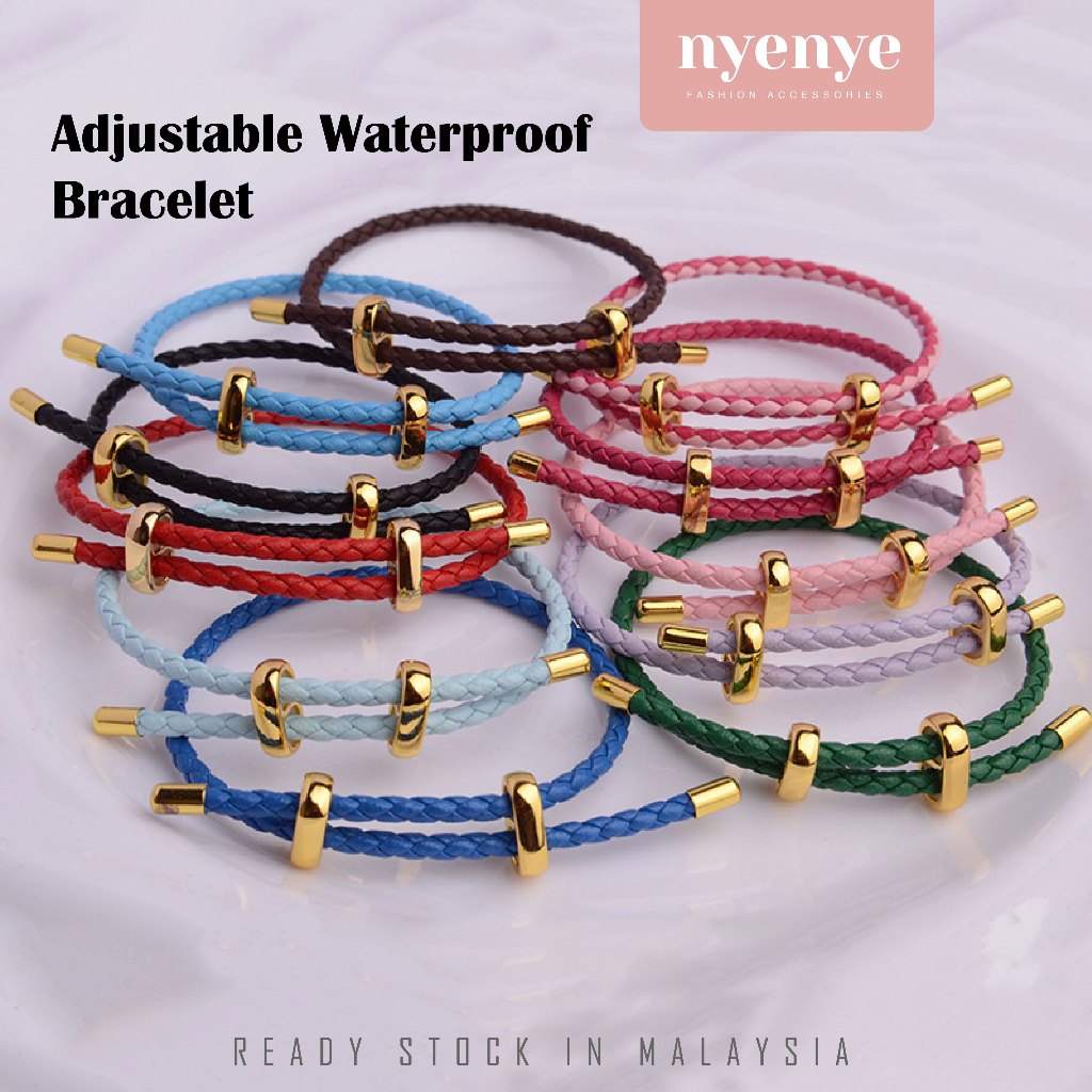 Waterproof on sale leather bracelet