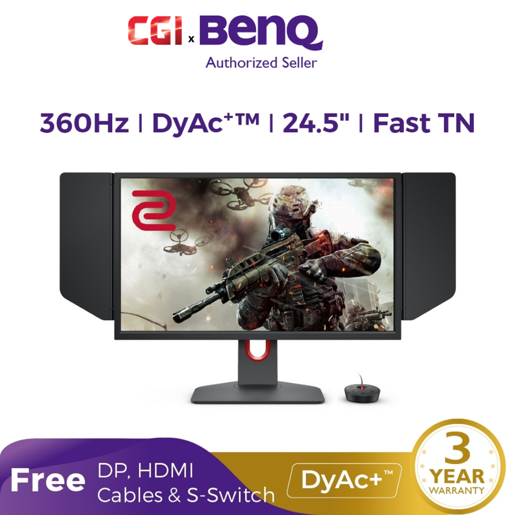 BenQ ZOWIE XL2566K  Esports Monitor (24.5/TN/360Hz/DyAc⁺/HDMi/S