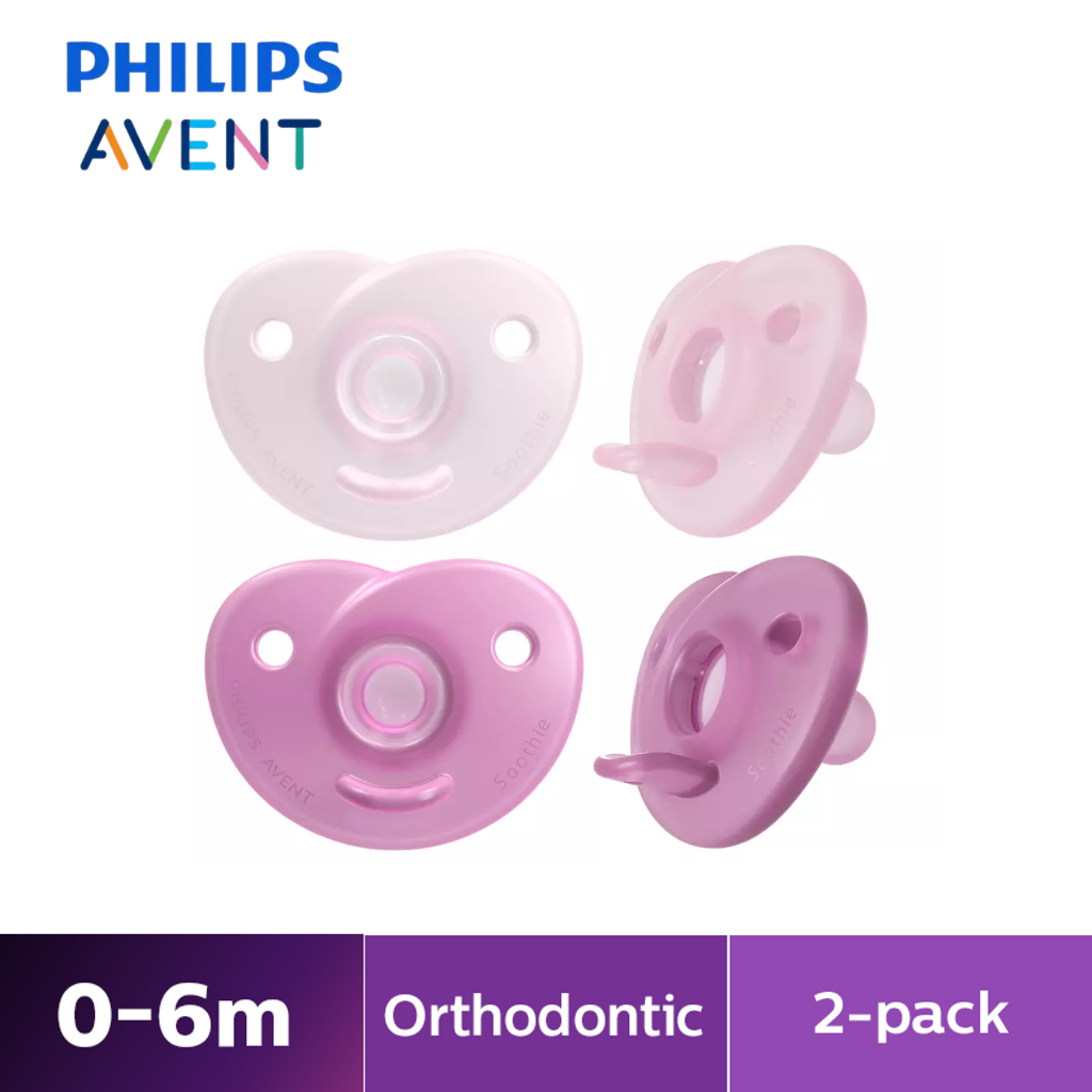 Chupete Philips Avent Smoothie Scf099/22 0-6m X2 Color Rosa