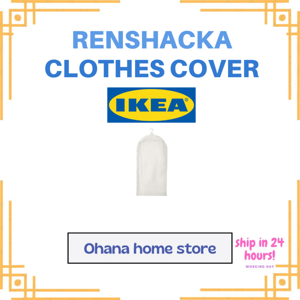 RENSHACKA clothes cover, transparent white - IKEA