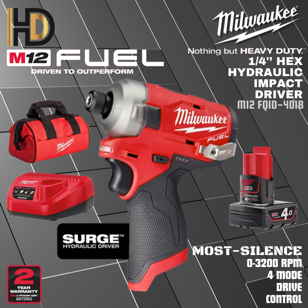 M12 FUEL™ SURGE™ 1/4 Hex Hydraulic Driver Bare Tool