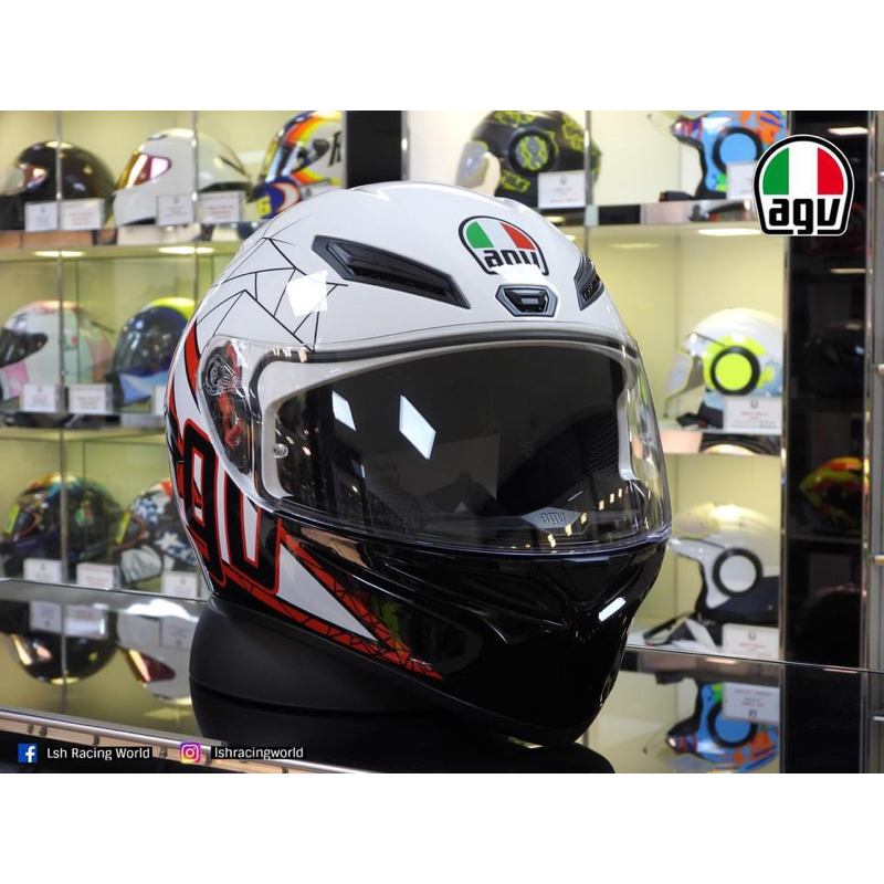 AGV K-1 Solid Matt Black Helmet – LSH Racing World